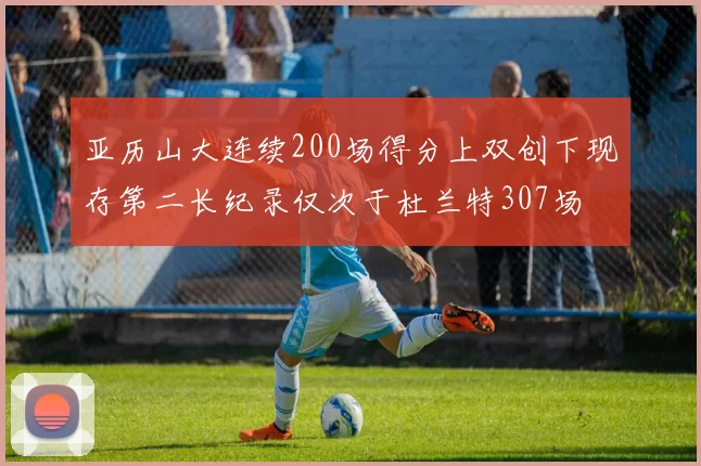 亚历山大连续200场得分上双创下现存第二长纪录仅次于杜兰特307场